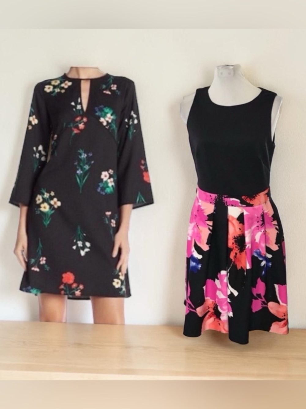 2 - Vince Camuto Black Floral Dresses